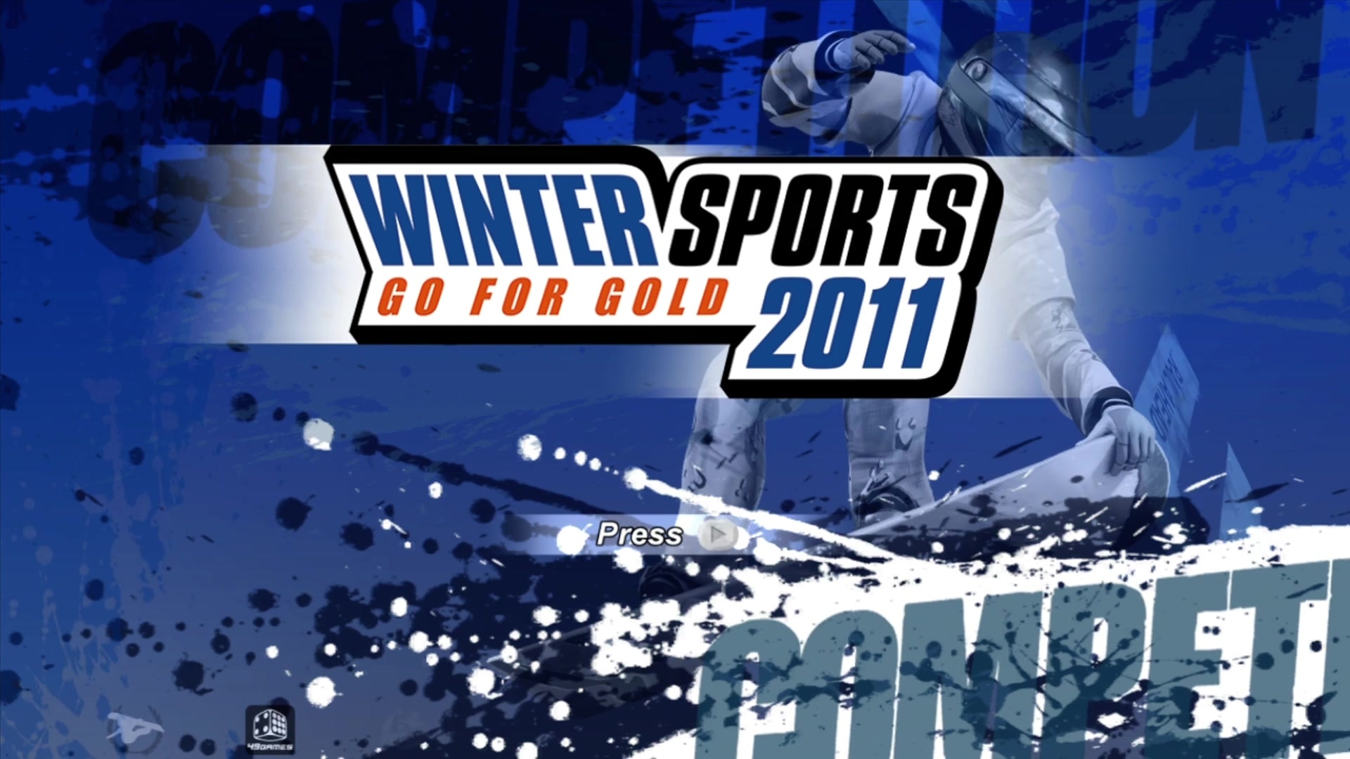 Winter Sports 2 The Next Challenge title screen for Xbox 360